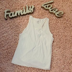 Prana white 2 layered tank top.